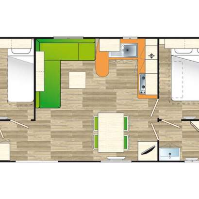 mh premium 2ch 6p plan premium mobilhome 2 bedrooms nouvelle aquitaine